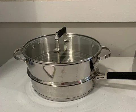 La Sera Stainless Steel Double Boiler with Lid